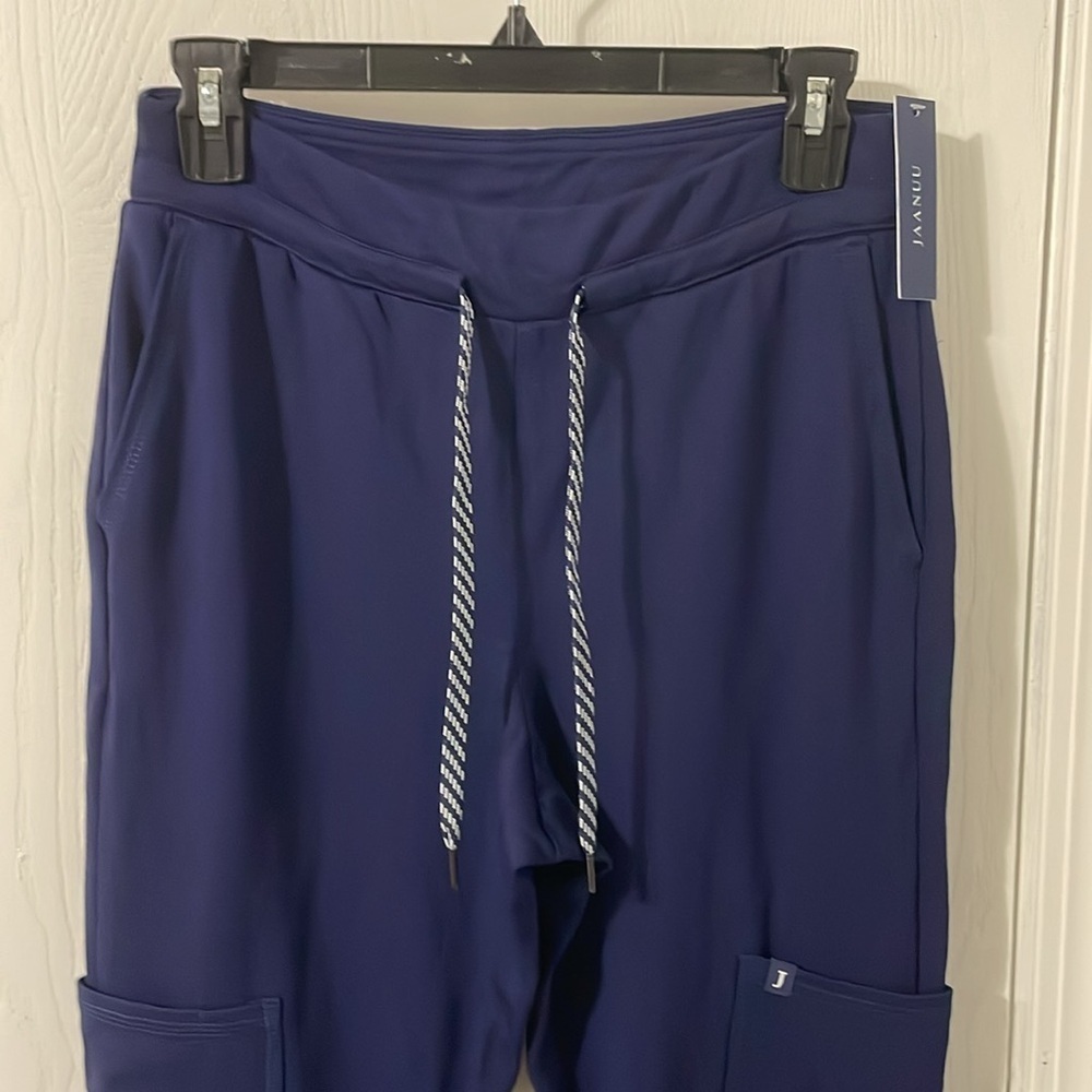 Jaanuu NWT Scrub Navy Legging Pants Size Small Tall - Picture 2 of 13